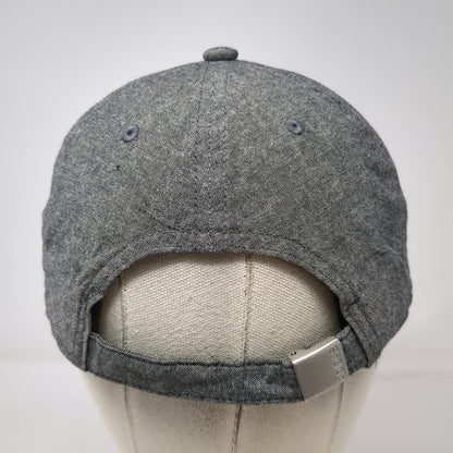 Adidas Baseball Cap Gray One Size Slideback Logo Cotton Strapback Hat Sport