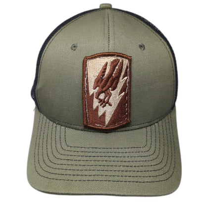 NV Caps Trucker Hat Green One Size 101st Airborne Screaming Eagle Mesh Snapback