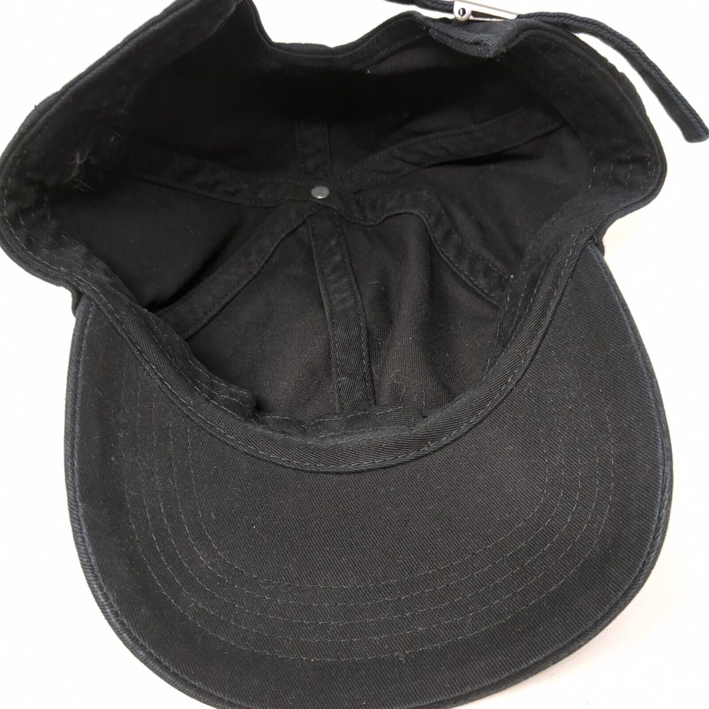 Unbranded Slideback Hat Black One Size Solid Adjustable Outdoor Blank
