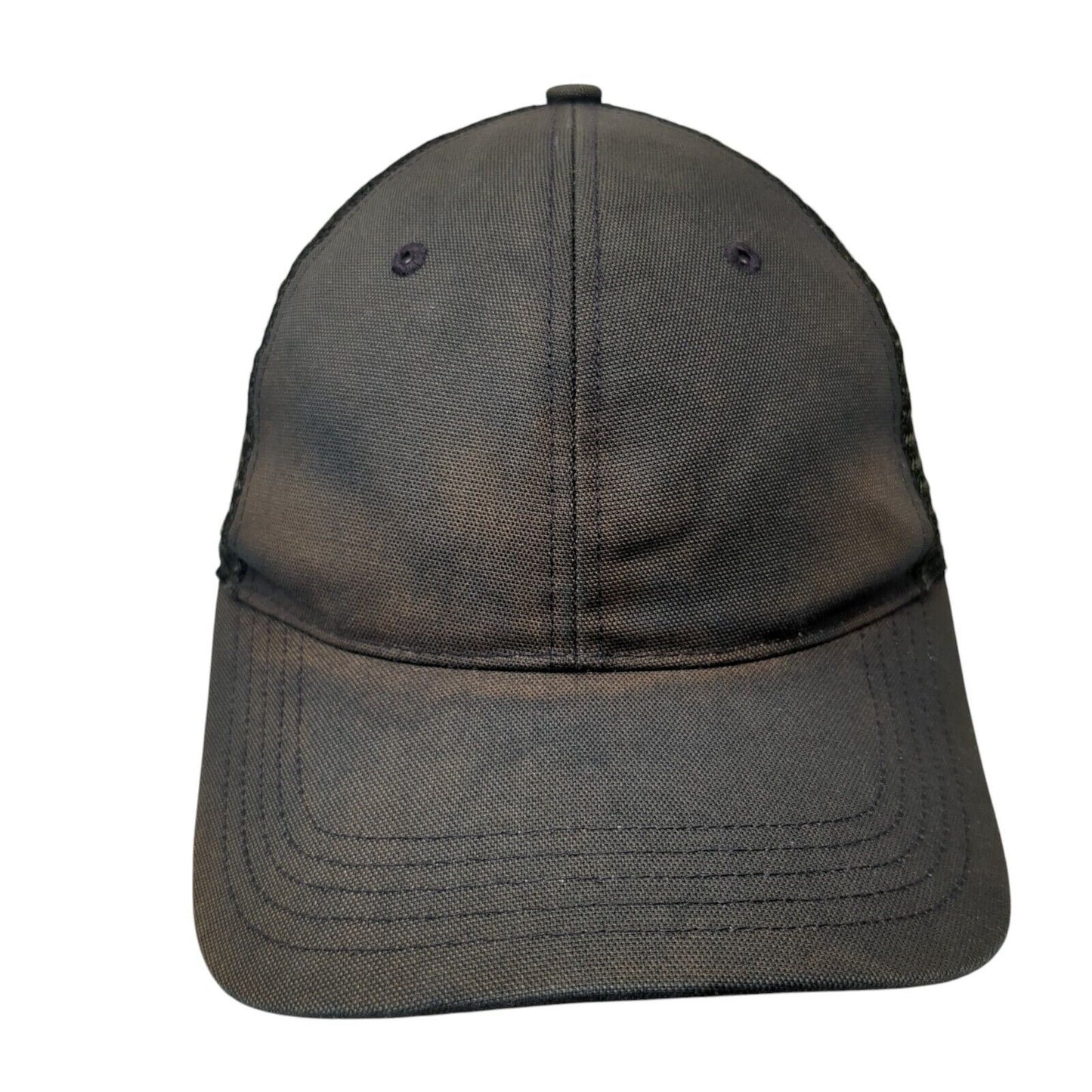 Carhartt Snapback Trucker Hat Black One Size Adjustable Mesh Back 6 Panel Blank