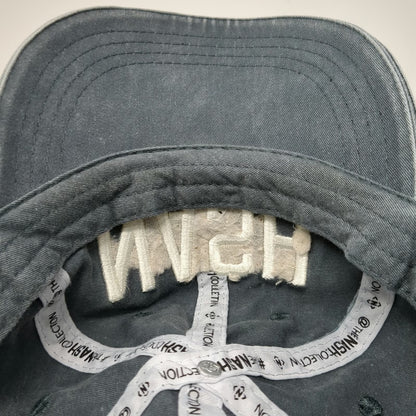 The Nash Collection Logo Baseball Cap Blue One Size Embroidered Washed Slideback