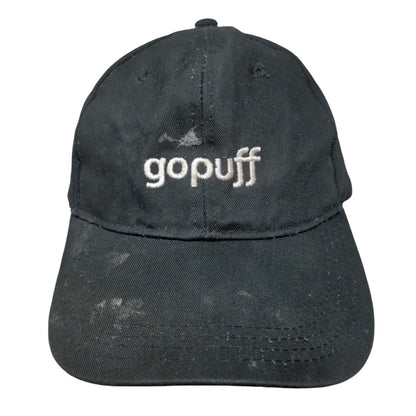 Gopuff Spell Out Slideback Hat Black One Size Embroidered 6 Panel