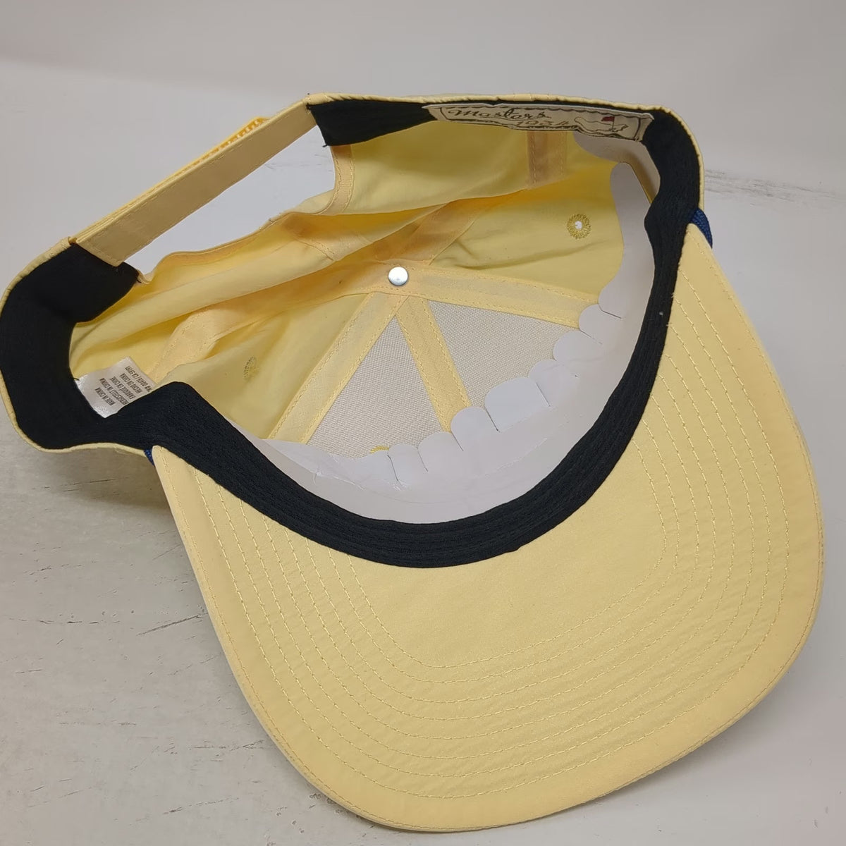 American Needle Masters Baseball Cap Yellow One Size Blue Rope 1934 Collection