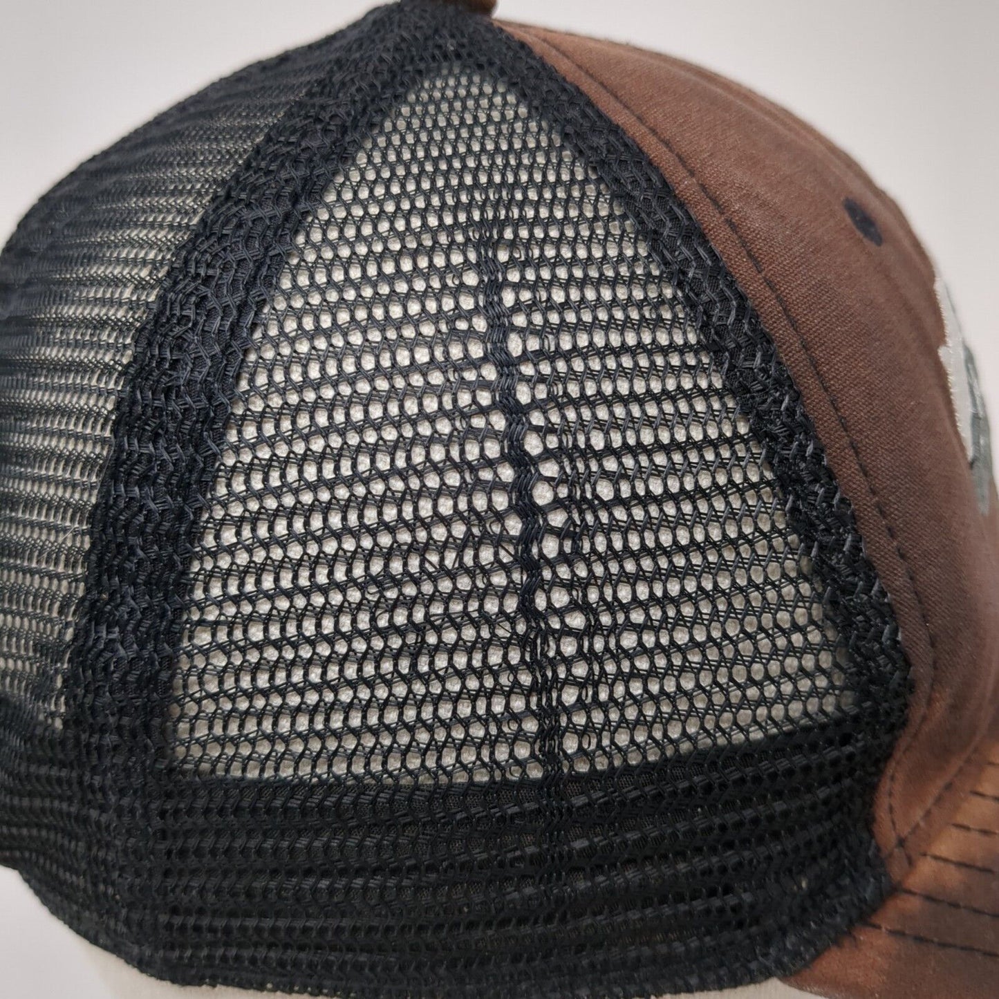 The North Face Bear Snapback Trucker Hat Brown One Size Mesh Back