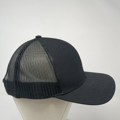 SRF Snapback Mesh Back Trucker Hat Black One Size Adjustable Richardson