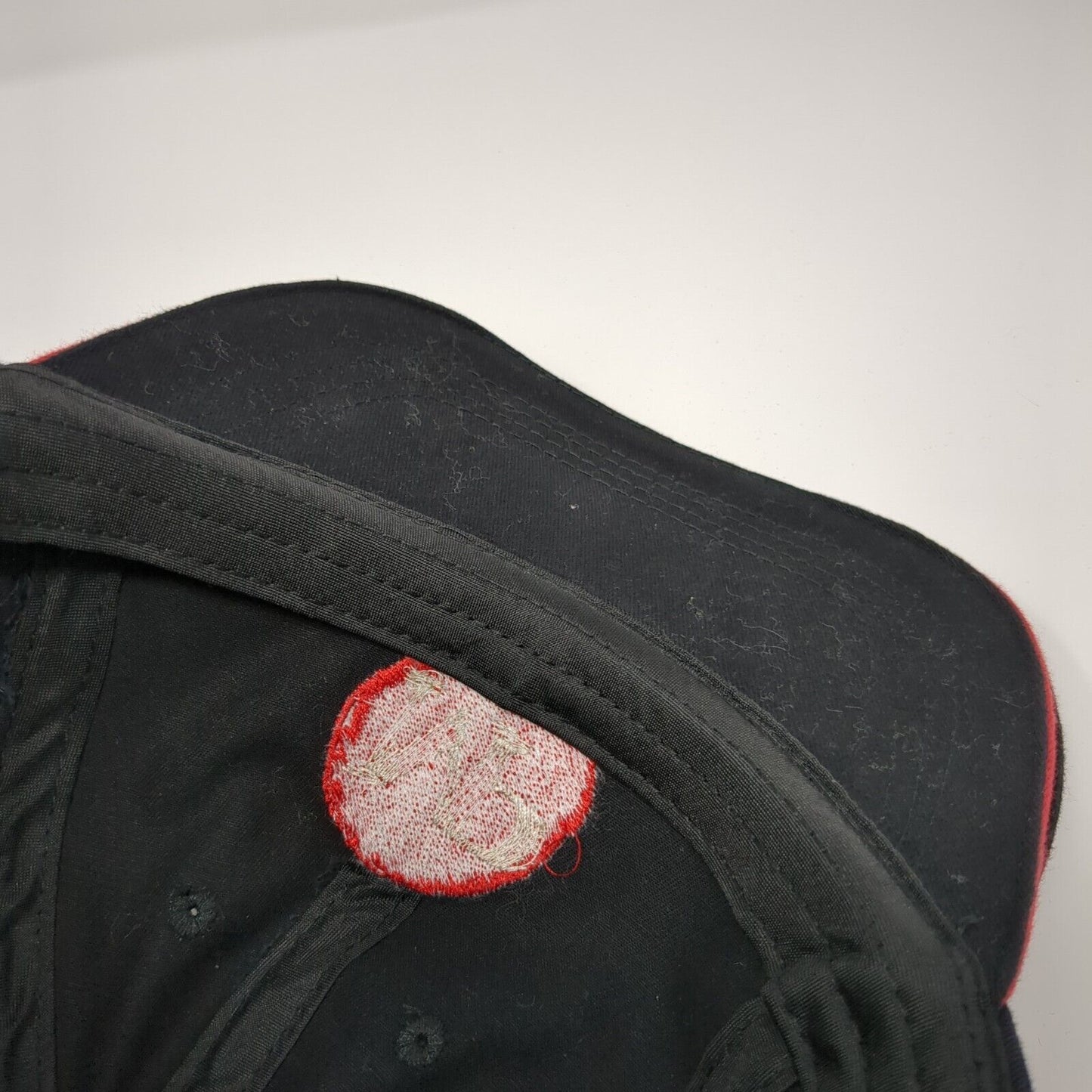MP Strapback Hat Black One Size Adjustable Embroidered 6 Panel