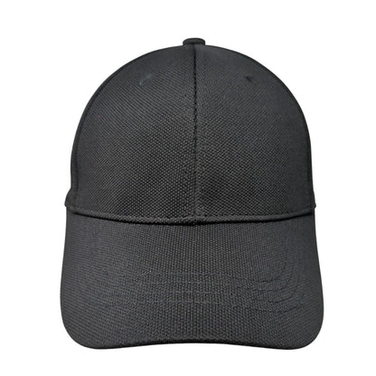 Unbranded Fitted Hat Black One Size Lightweight Vented Holes 6 Panel Blank