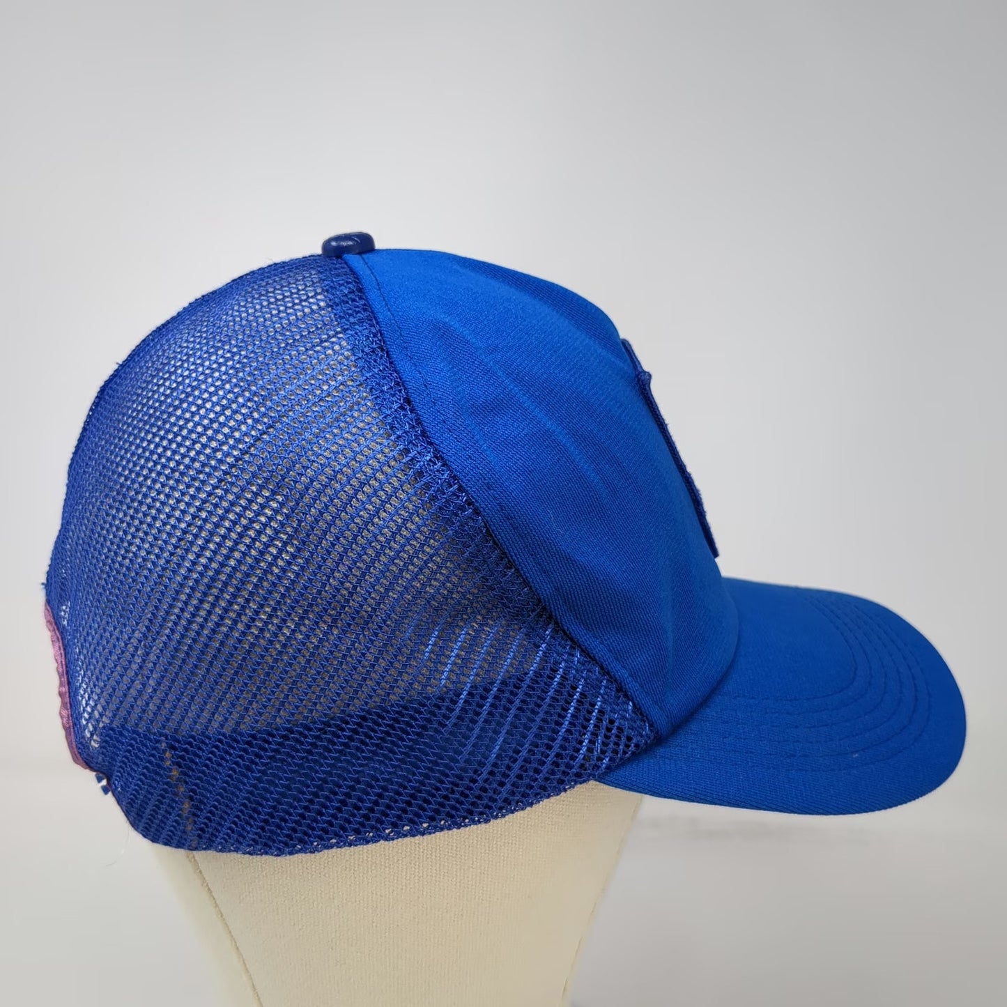Bristol Fish Game Assoc Blue OS Trucker Hat Snapback USA Fishing Hat Vintage