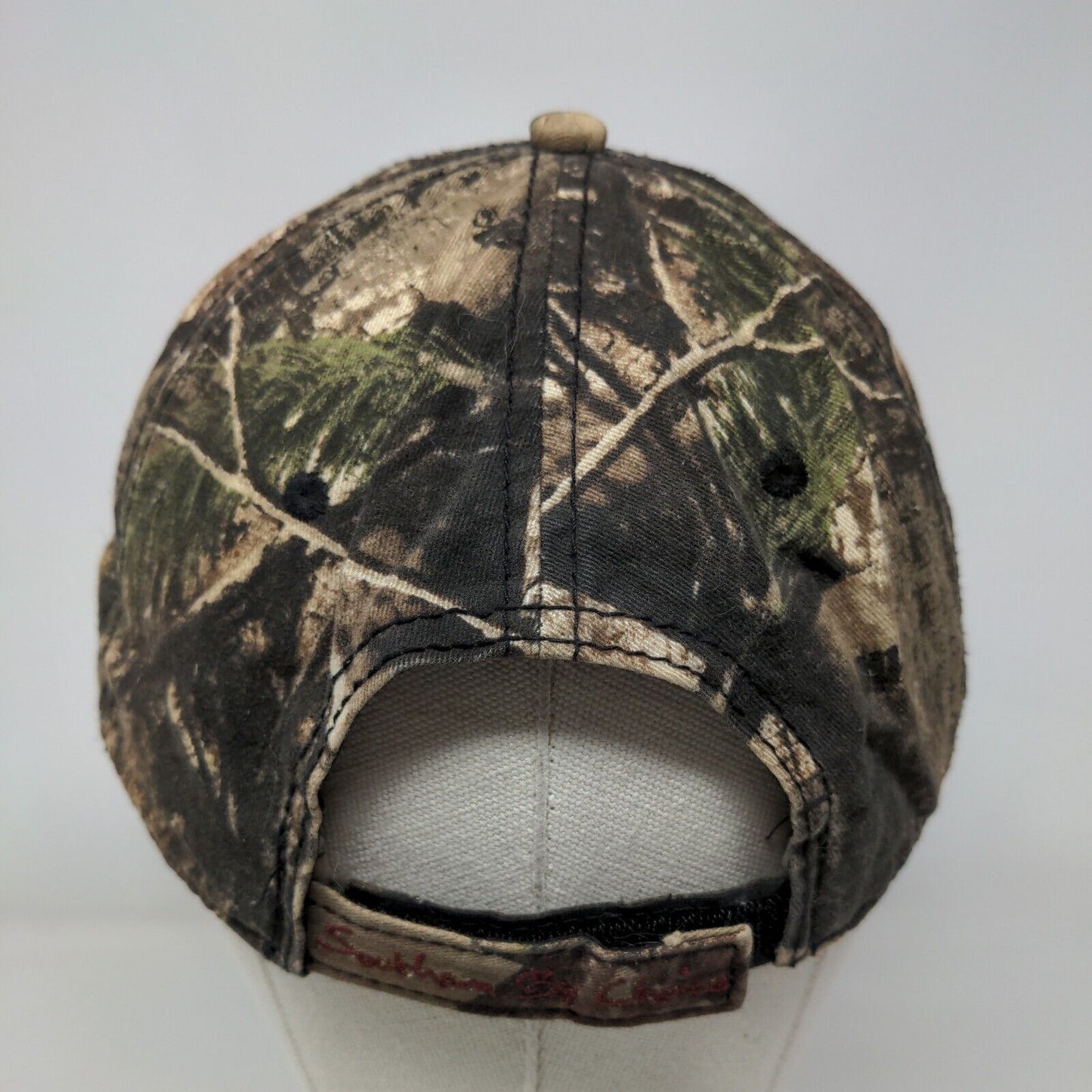 HEYBO Strapback Hat Camouflage One Size Adjustable Embroidered 6 Panel Cotton