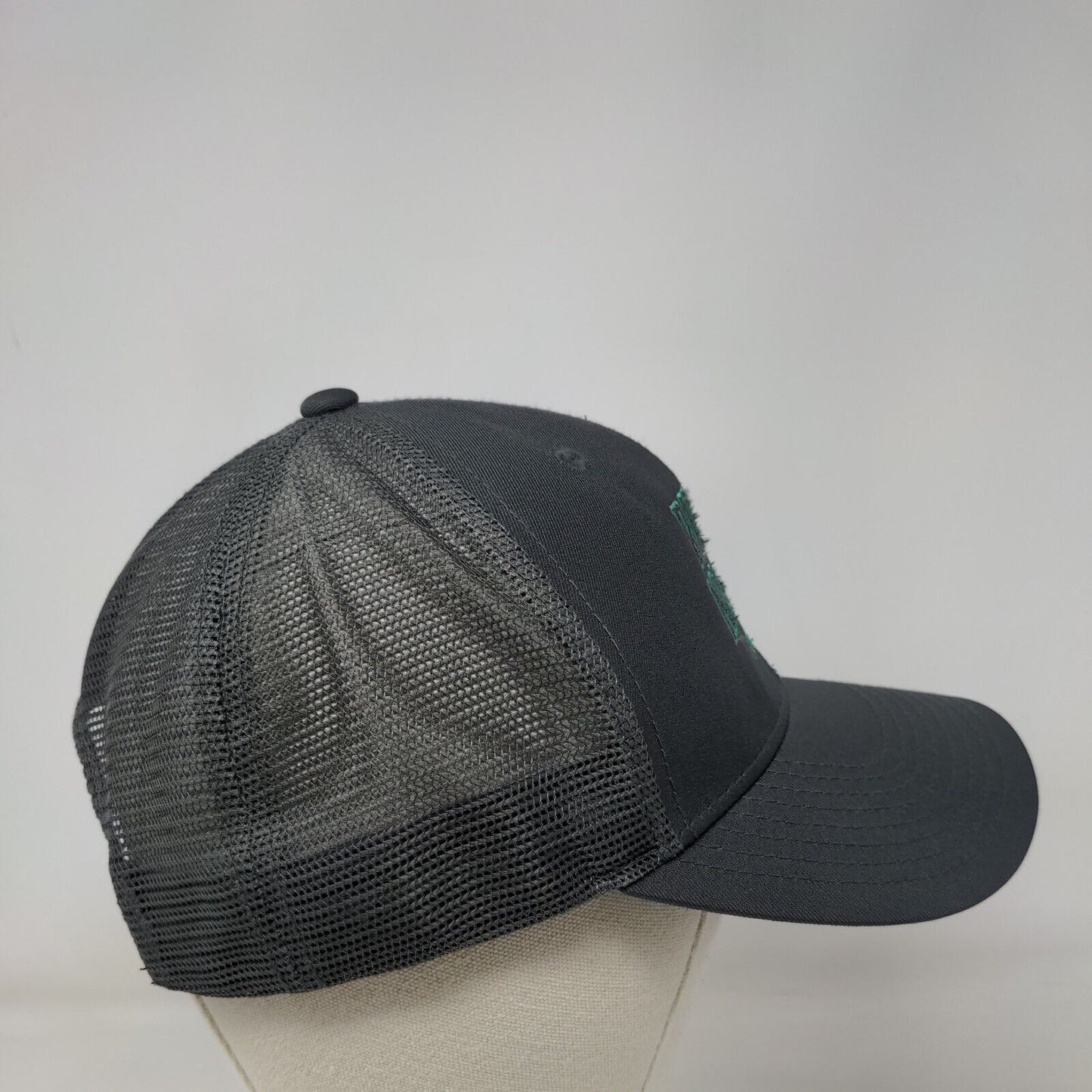 Riding Naked? Foremost Snapback Trucker Hat Gray OS Mesh Back Port Authority