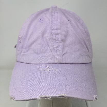 KB ETHOS Vintage Slideback Hat Purple One Size 6 Panel Distressed Blank