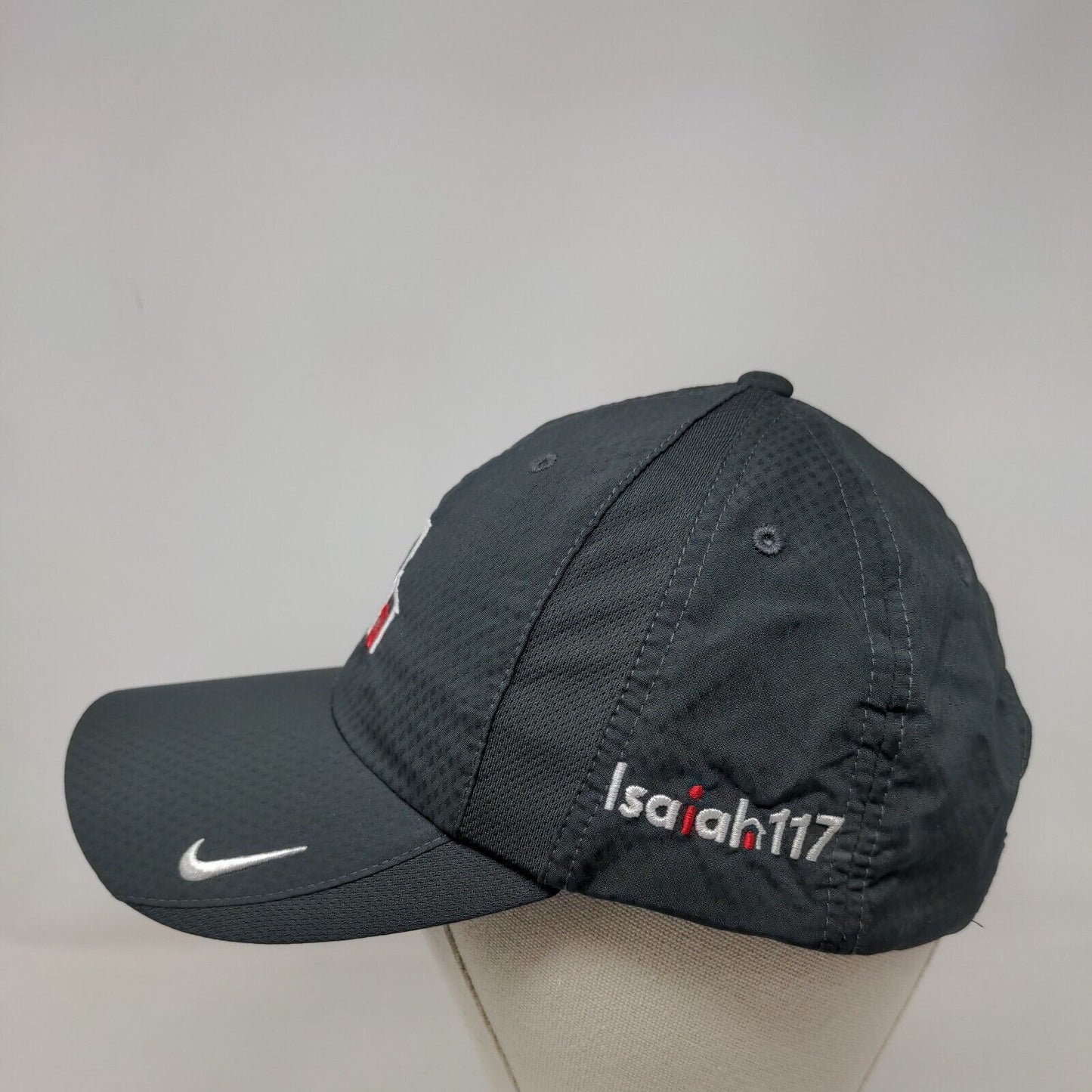 Isaiah 117 House Strapback Hat Gray OSFM Nike Heritage 86 Dri-Fit