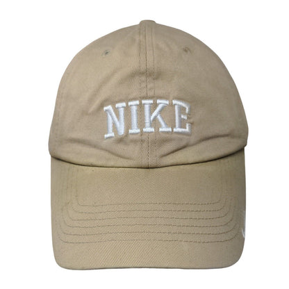 Nike Slideback Hat Tan OSFA Embroidered Adjustable 6 Panel Vent Holes