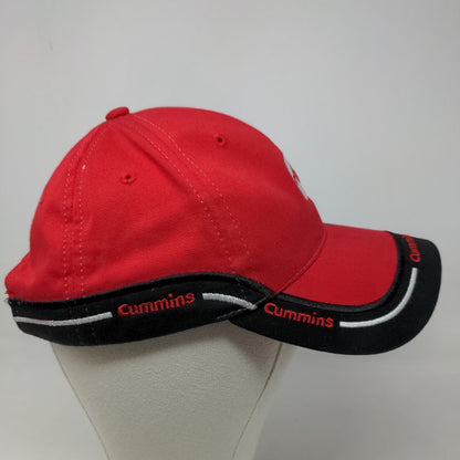 Cummins Power Gear Men's Slideback Hat Red Embroidered Logo 100% Cotton