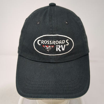 Port Authority Baseball Cap Black One Size Crossroads RV Embroidered Cotton Hat