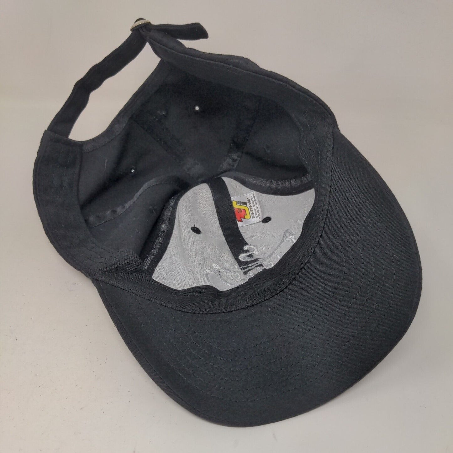 JMN Slideback Hat Black One Size Embroidered Adjustable 6 Panel