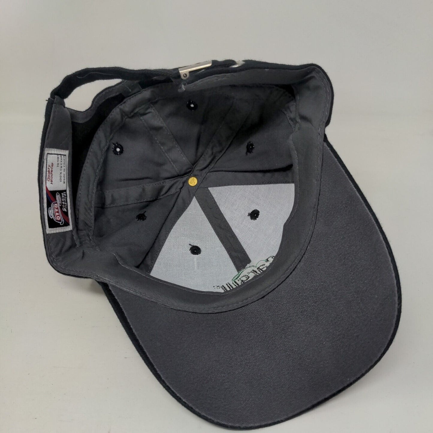 Cargill Slideback Hat Gray OSFM Embroidered Colorblock 6 Panel Otto