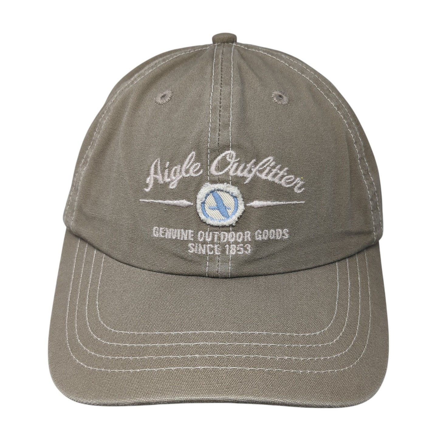 Aigle Outfitter Genuine Outdoor Goods 1853 Baseball Cap Brown OS Adjustable