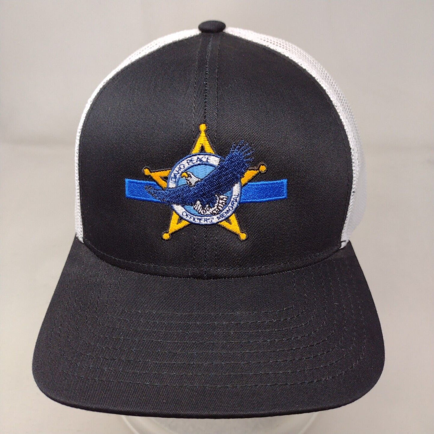 Idaho Peace Officers Memorial Snapback Trucker Hat Black OSFA Mesh Back