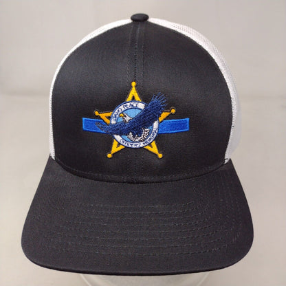 Idaho Peace Officers Memorial Snapback Trucker Hat Black OSFA Mesh Back