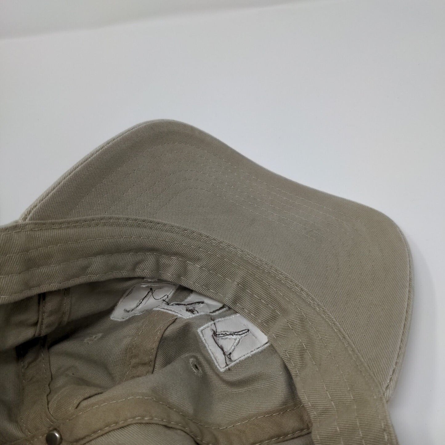 Ivy Design Strapback Hat Tan One Size Embroidered 6 Panel Dri-Duck
