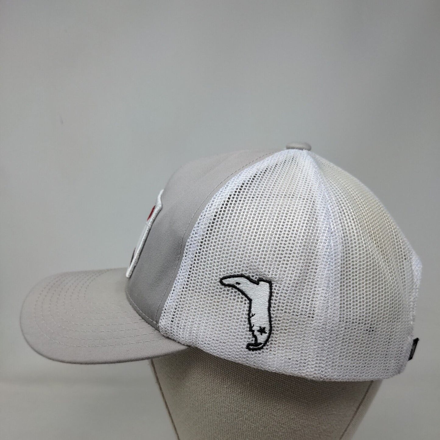Great Seal Of The State Of Florida Snapback Mesh Back Trucker Hat Gray One Size