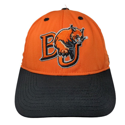 Baker University Wildcats Fitted Hat Orange Size S/M Adidas Embroidered NCAA