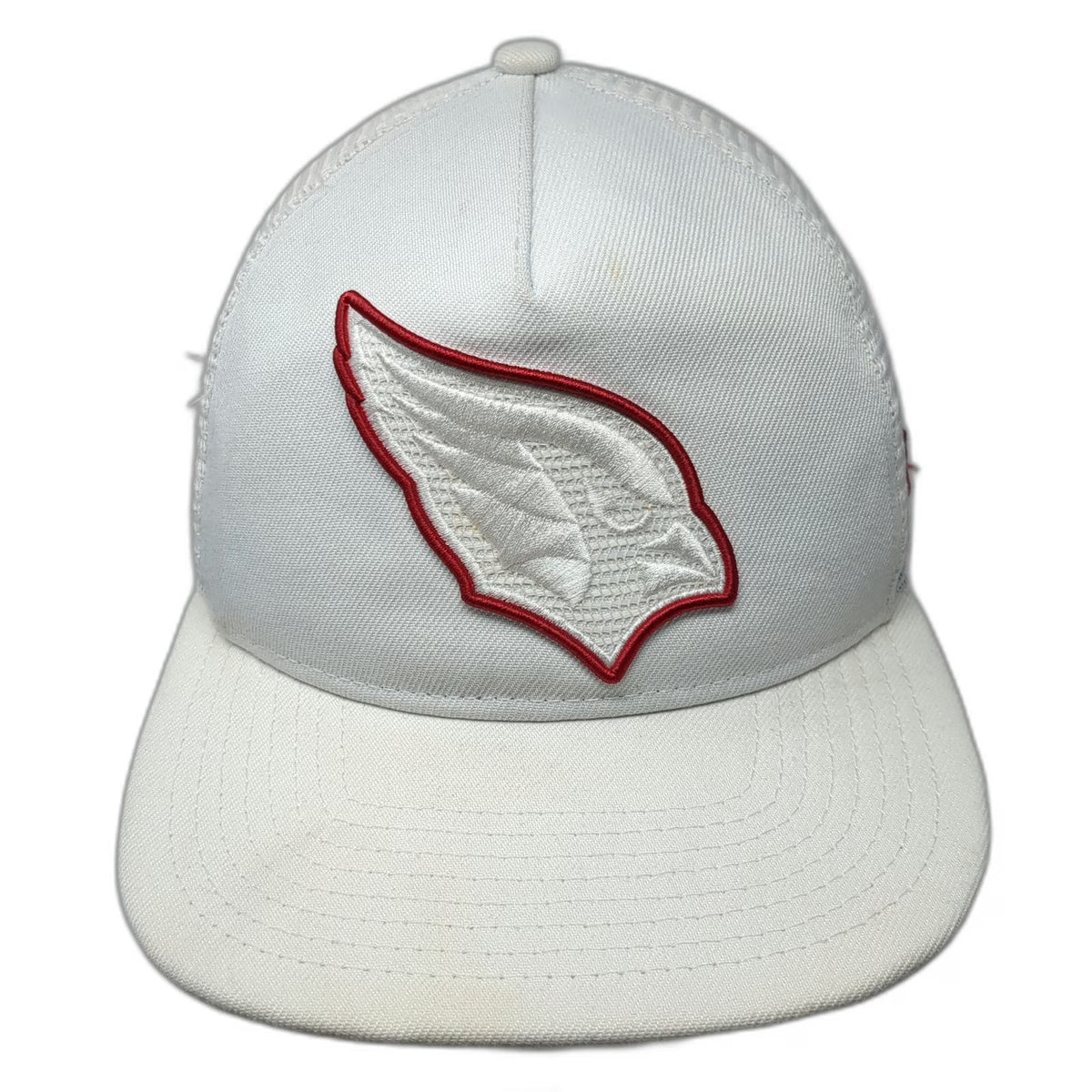 Arizona Cardinals NFL New Era Trucker Hat White One Size Snapback Mesh Logo Cap