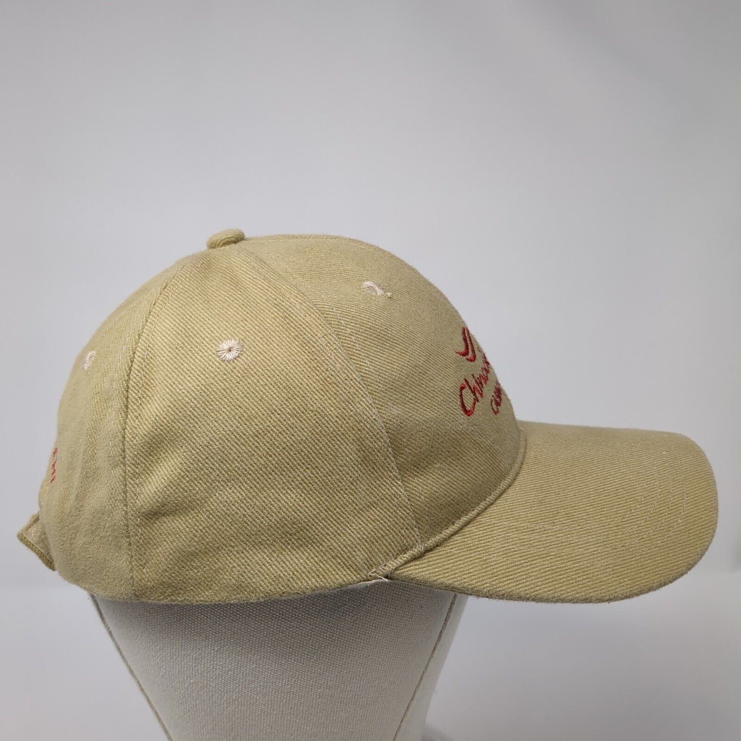 Chinook Winds Casino Resort Strapback Hat Tan One Size Adjustable