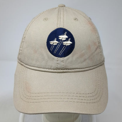 Cap America Pima Air Space Museum Jets Baseball Cap Beige One Size Strapback Hat