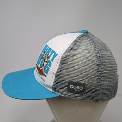 BOCO Gear Trucker Hat Blue One Size Dirty Dog Trail Marathon Mesh Back Running