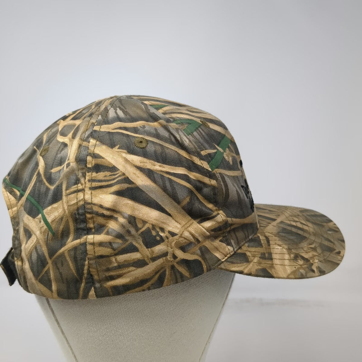 Columbia Baseball Cap Brown Delta Hunter Marsh Camo Goose Nylon Hat Vintage
