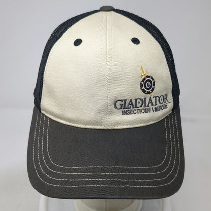 District Trucker Hat Beige Black One Size Gladiator Miticide Mesh