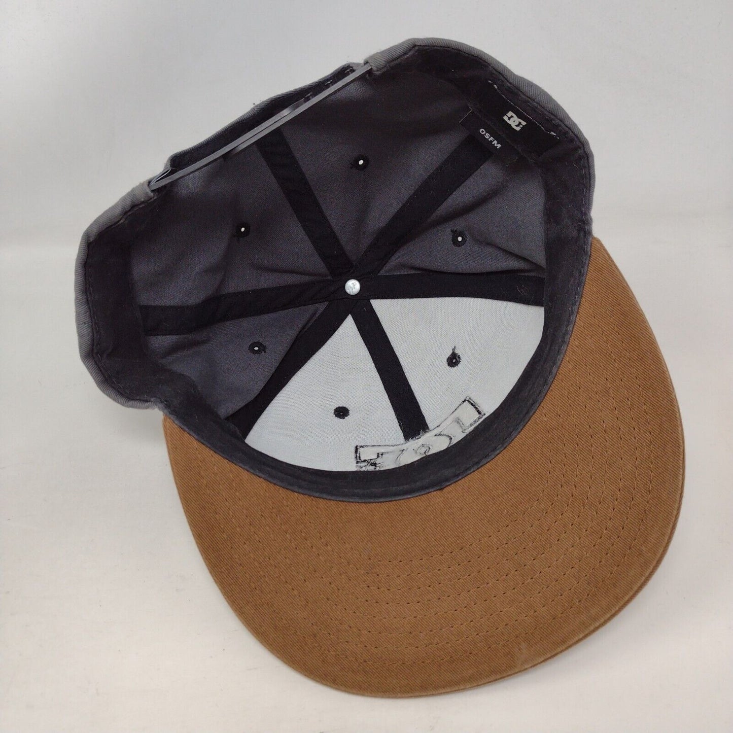 DC Snapback Hat Multicolor OSFM Adjustable Embroidered Vented Holes Cotton