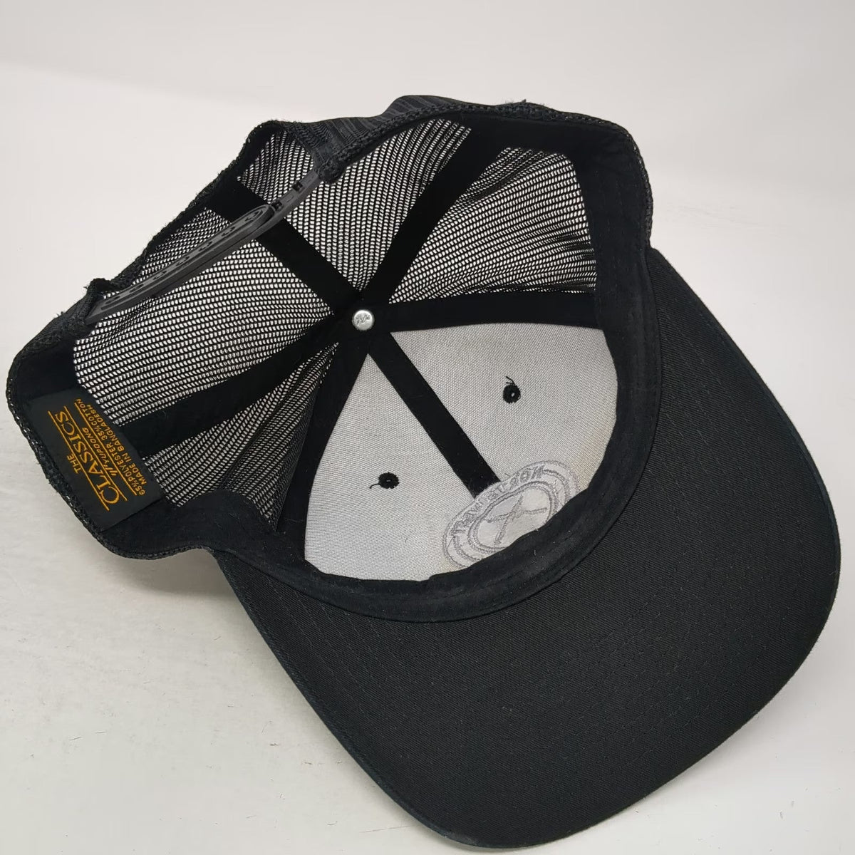 Yupoong Trucker Hat Black One Size Northwest Knives Mesh Snapback Logo Work Cap