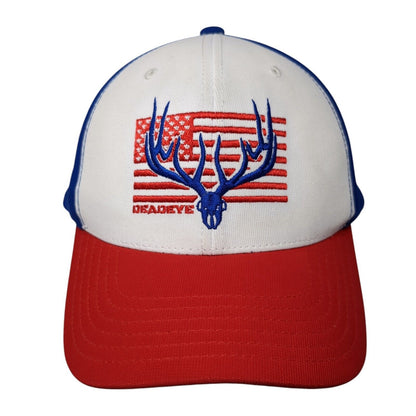 Deadeye Snapback Trucker Hat Multicolor One Size Adjustable Patriotic Mesh Back