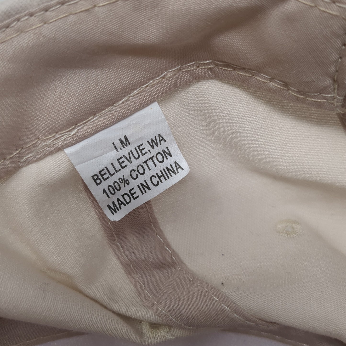 Juneau Alaska Strapback Hat Beige One Size Adjustable Embroidered