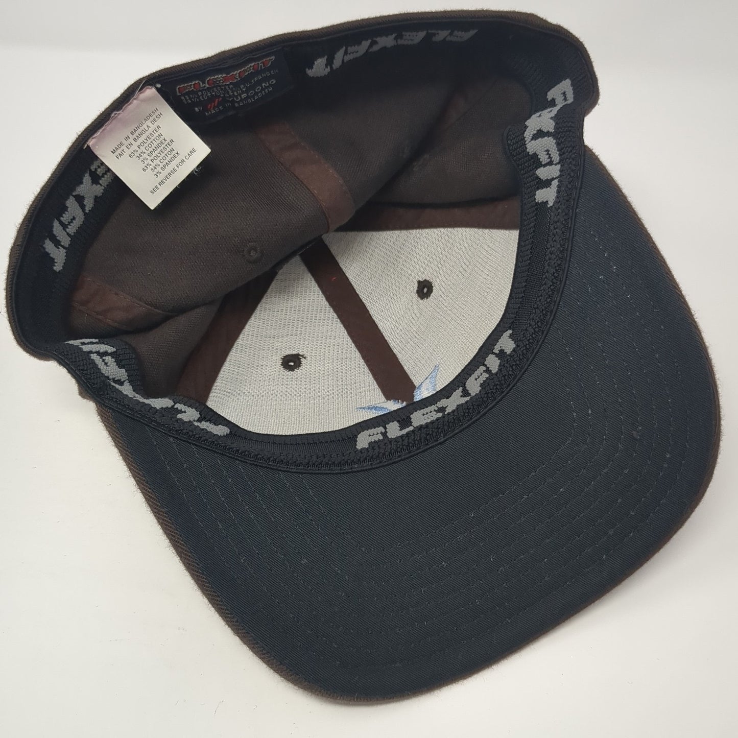 Hurley Fitted Baseball Cap Brown One Size Embroidered 6 Panel Flexfit Yupoong