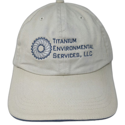 Hit Wear Baseball Cap Beige Blue One Size Titanium Environmental Services Hat