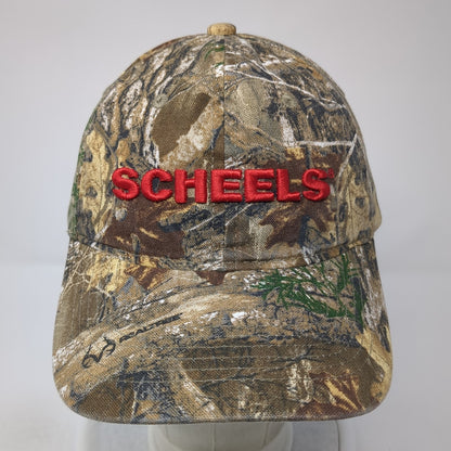 Scheels Snapback Hat Multicolor One Size Adjustable Embroidered Camouflage