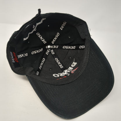 Denso Racing Auto Parts Strapback Hat Black OS Adjustable Embroidered Cotton