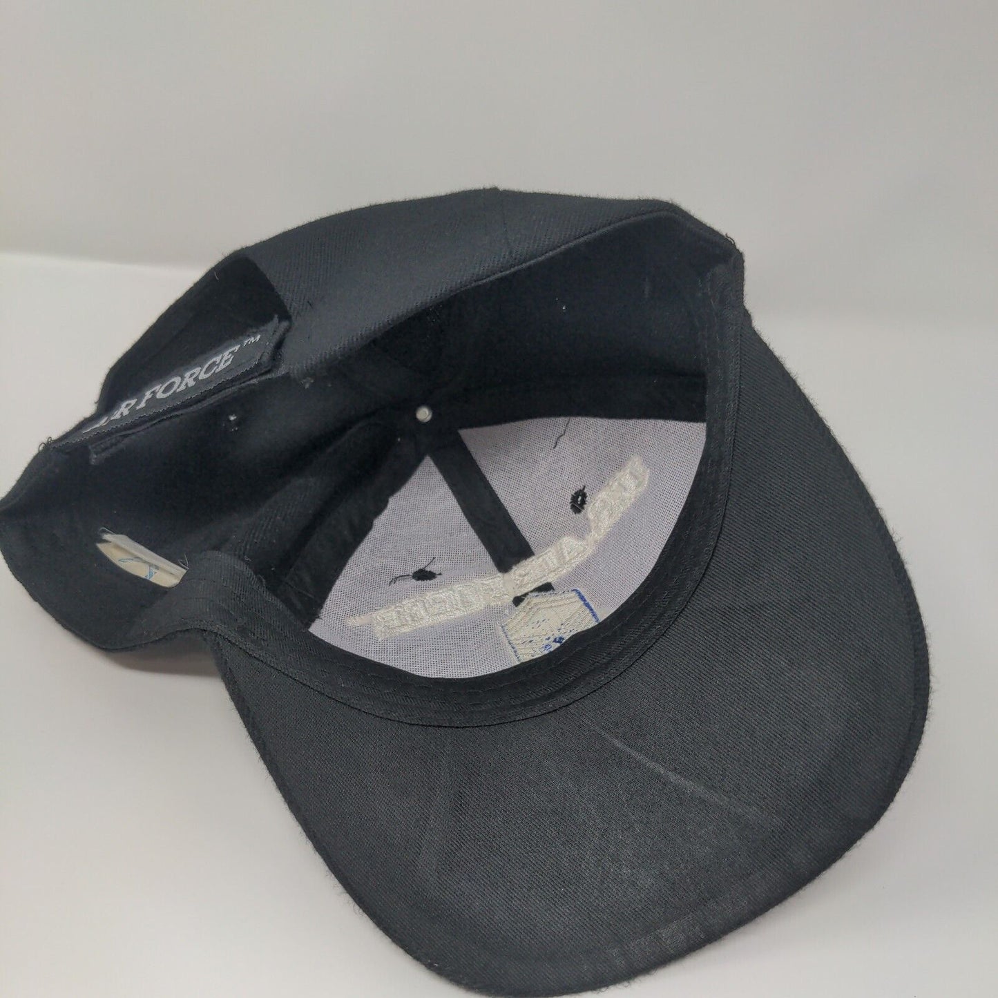 US Air Force CMSGTRETIRED Strapback Hat Black OSFM Adjustable Embroidered KYS