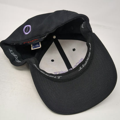 Flexfit Pickle Juice Baseball Cap Black Purple XL Stretch Hat Yupoong Polyester