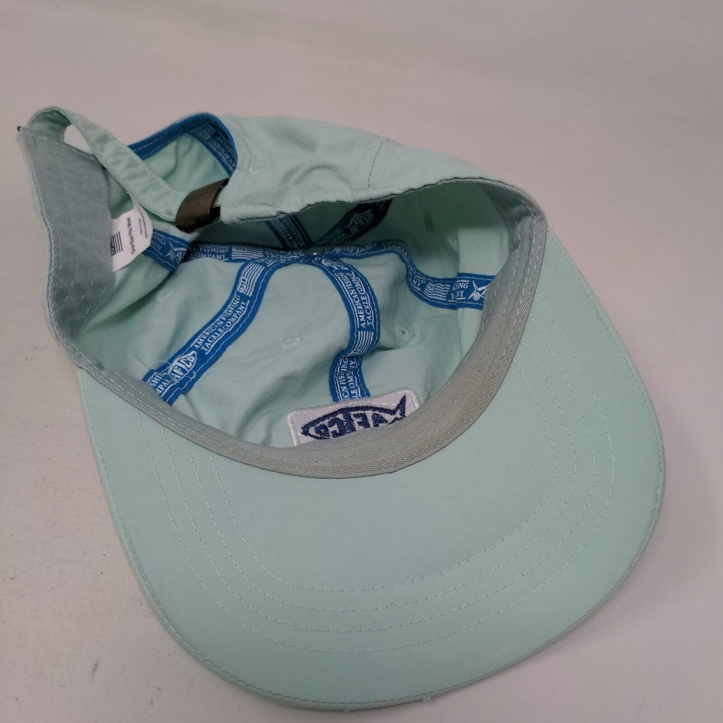 AFTCO Slideback Hat Blue OSFM Embroidered Logo Adjustable Vent Holes