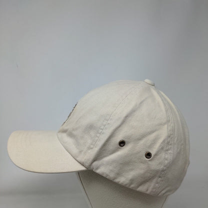 Sea Horse Slideback Hat Cream OSFA Embroidered Vent Holes L.L. Bean