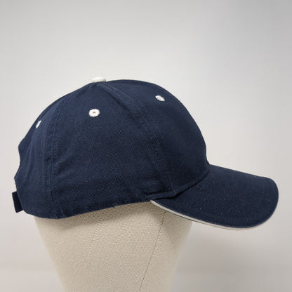 C&H Strapback Hat Blue One Size Adjustable Embroidered Vented Holes 6 Panel Otto