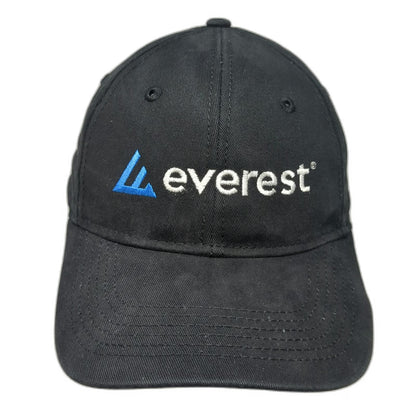Sportsman Baseball Cap Black One Size Slideback Embroidered Everest Logo Hat