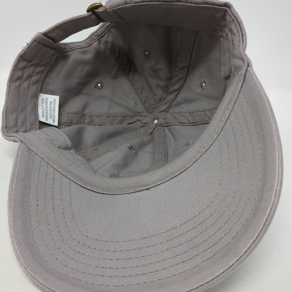 Gray One Size Baseball Cap High Mark Construction LLC Leather Patch Mountain Hat