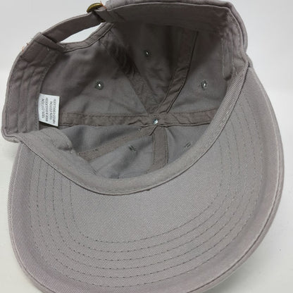 Gray One Size Baseball Cap High Mark Construction LLC Leather Patch Mountain Hat