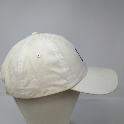 Ahead Baseball Cap White One Size First Trust Logo Strapback Hat Embroidered